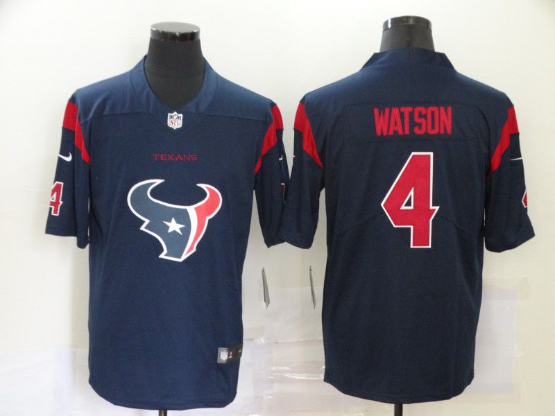 Men Houston Texans #4 Watson Blue Nike Team logo fashion NFL Jersey->arizona cardinals->NFL Jersey